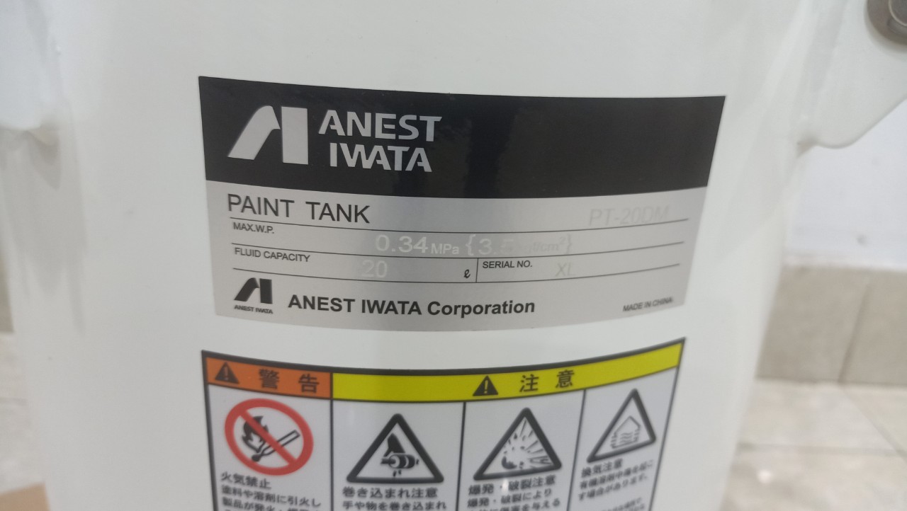 Nồi trộn sơn 20 lít Anest Iwata Model PT-20DM dành cho sơn gốc dầu